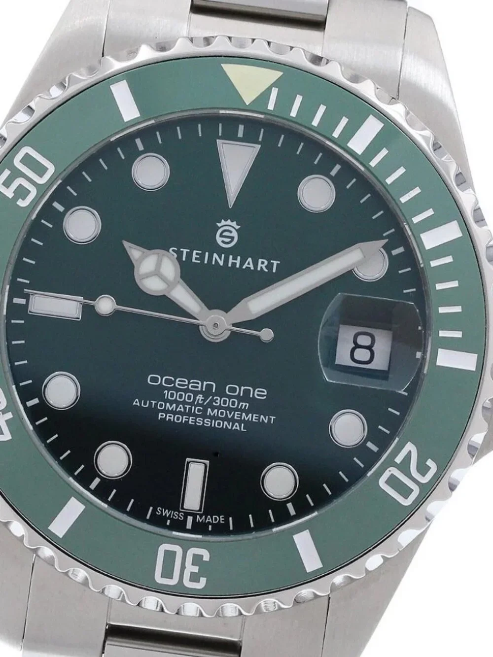 Steinhart Ocean One 39 Double Green 103-1065 Date Automatic Men's Watch_972982
